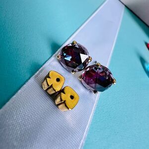Kate Spade Bright Ideas in Berry Cubic Zirconia Earrings